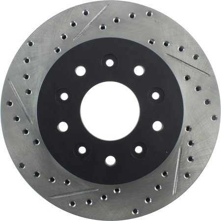 CENTRIC PARTS Sport Drilled/Slotted Brake Rotor, 127.62010R 127.62010R